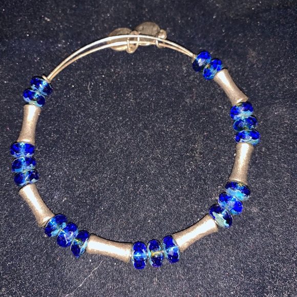 Alex and Ani Glade Azure cobalt blue bracelet - Picture 1 of 2